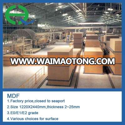 2.5mm-25mm melamine mdf board prices/mdf