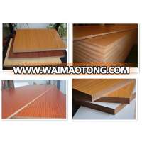 12mm 15mm 18mm melamine faced mdf board / slot mdf / waterproof mdf board