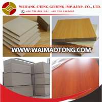 18mm Plain/Melamine MDF board with good price